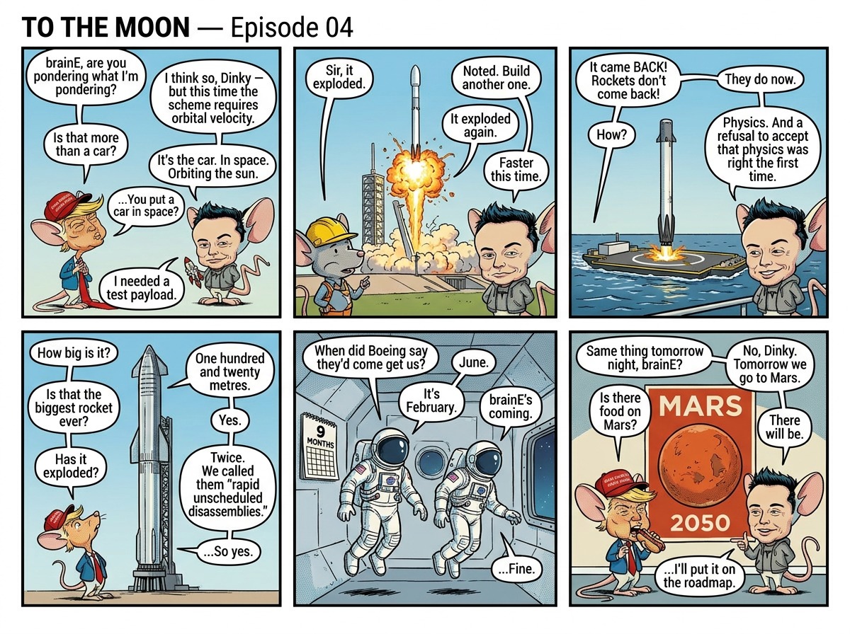 To The Moon comic strip